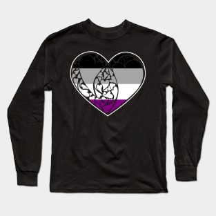 Asexual Flag LGBT+ Heart Long Sleeve T-Shirt